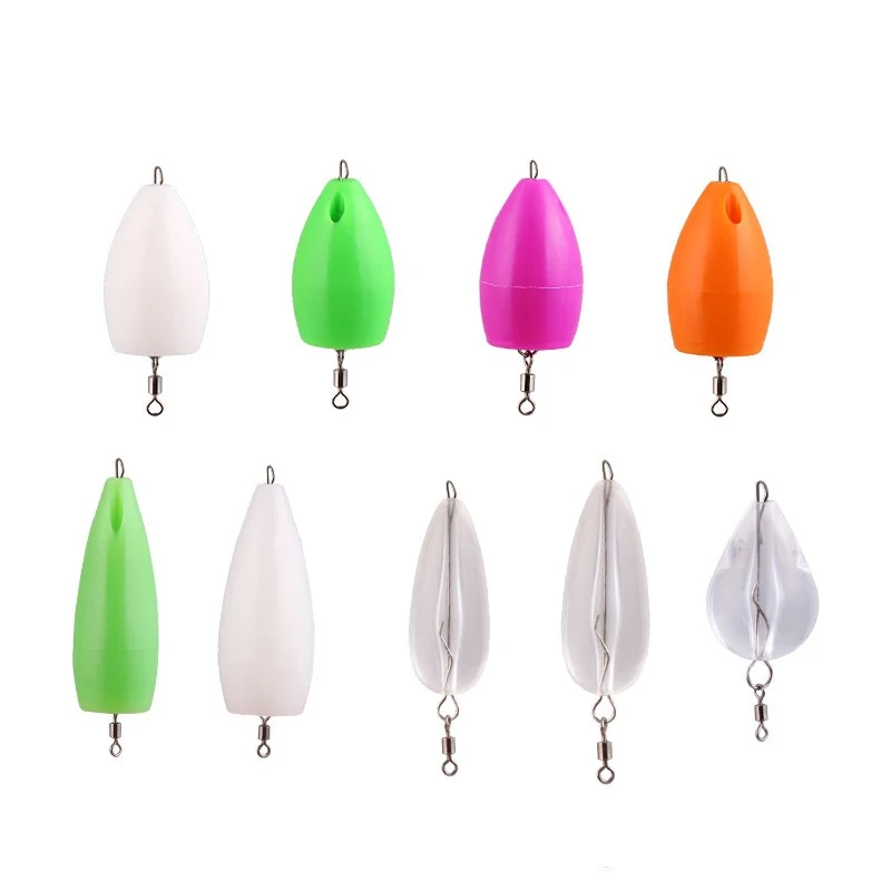 

5pcs/ Bullet Fishing Floating Fishing Space Beans Balls Light weight bait assisted thrower Texas Rig Fishing Plastic Worm