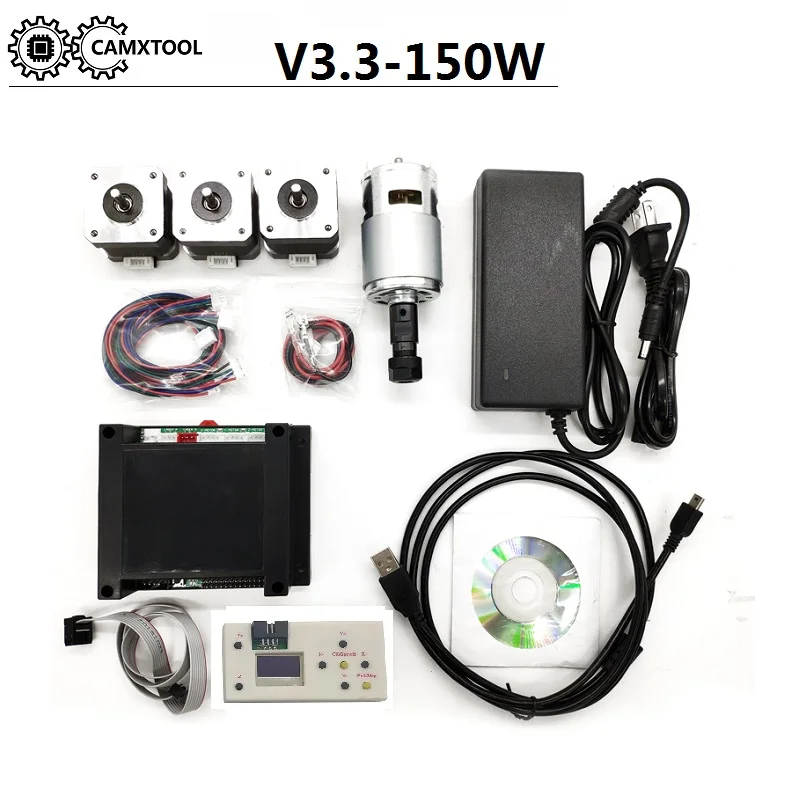 GRBL 3 осевой лазерный гравировальный станок с ЧПУ шаговый двигатель плата