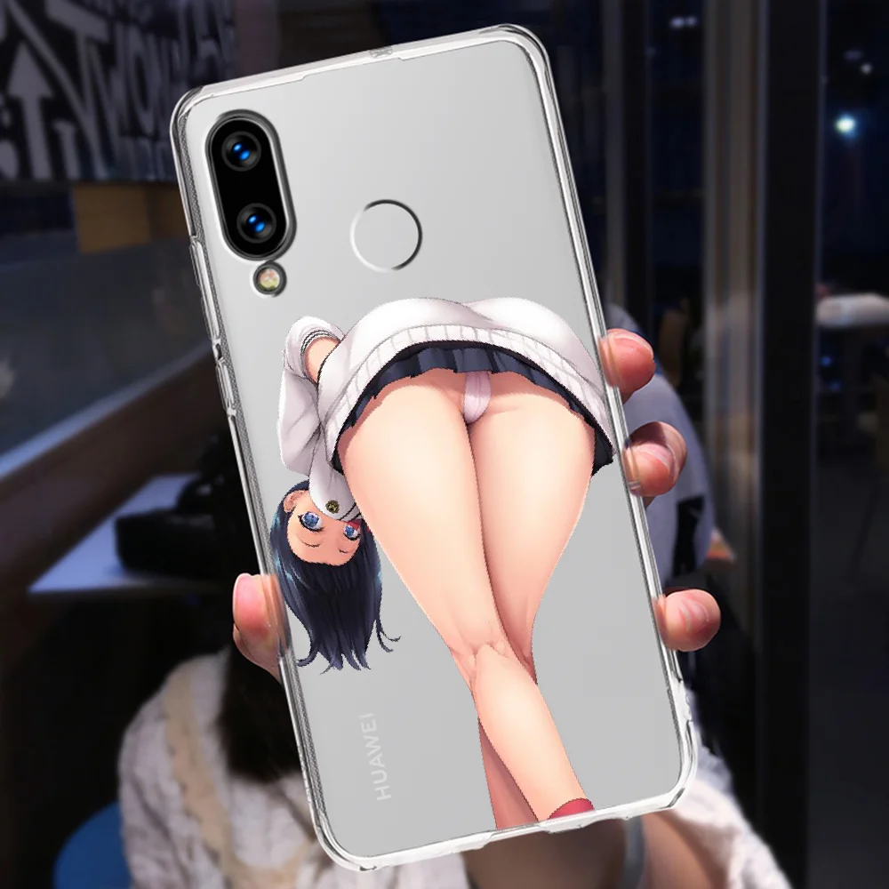 Sexy ass Hot anime girl Phone Case Transparent For Huawei Honor 6 7 8 9 10 10i 20 A C X Lite Pro Play transparent luxury | Мобильные