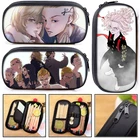 Холщовый чехол для карандашей с рисунком из аниме Токийский мстители, женская сумка для макияжа Yoshiro sagano, портативный чехол для карандашей, детские школьные принадлежности, подарок