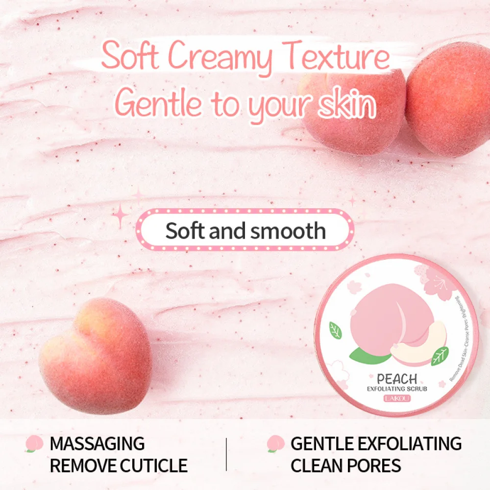 

Laikou Cherry Blossom Renewing Scrub 90g Peach Fragrance Cleans The Horny Pores Of The Face