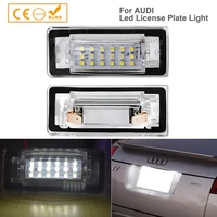 2pcs led license plate light for audi tt mk1 8n roadster 8n9 coupe 8n3 number lamps car accessories white error free car styling