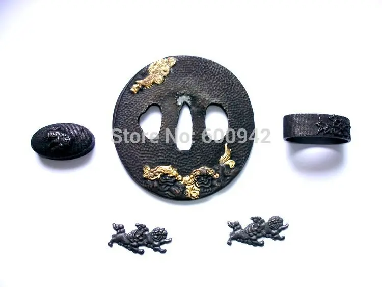 Кованый комплект Tsuba для меча-меча ниндзя катаны широкополосного меча из сплава