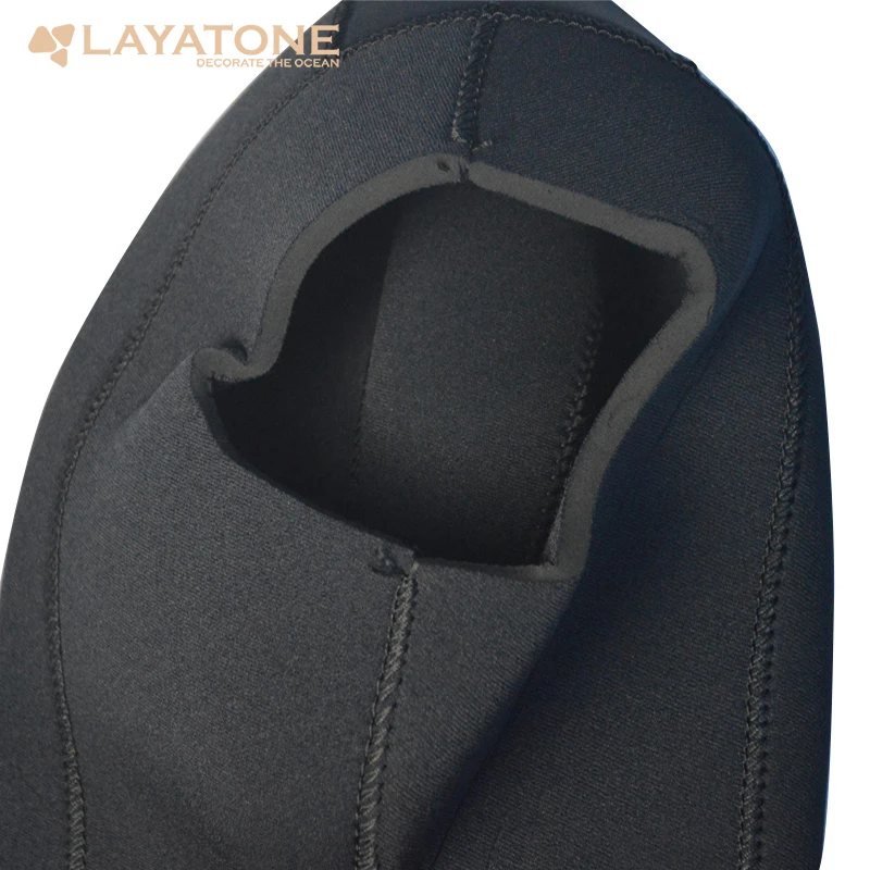 LayaTone 7 мм Неопреновая Балаклава Гидрокостюмы Подводное плавание с аквалангом; Подводная охота Сноркелинг охотничий костюм зимний купальник из 2 частей сплит шапка мокрый костюм