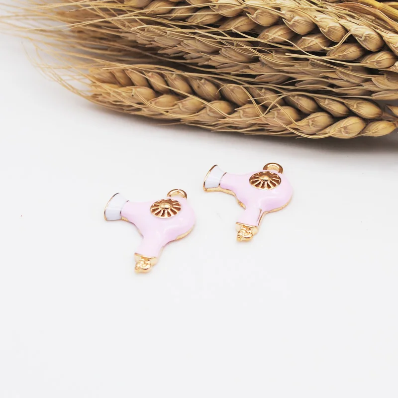 10 шт./лот эмалевые ножницы для сушки волос Подвески парикмахерской ожерелья