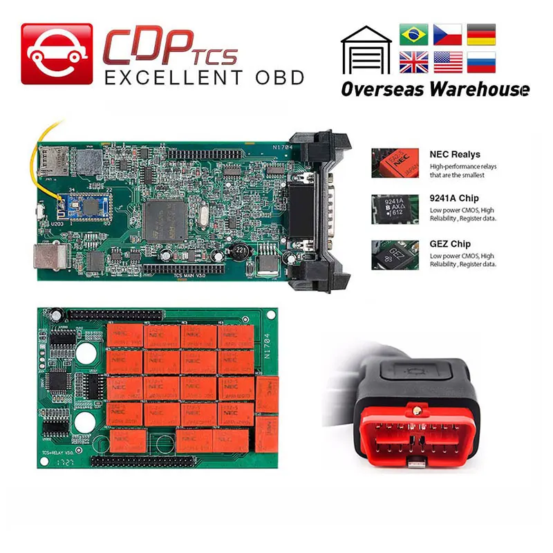 CDP TCS V3.0 эстафета NEC OBD2 автомобильный Грузовик multidiag pro Bluetooth obd ii сканер программное обеспечение Авто диагностический инструмент
