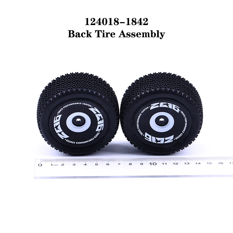WLtoys-piezas de repuesto de montaje de neum&aacute;ticos traseros para coche teledirigido, chasis de Metal 4WD 124018, accesorios originales de pl&aacute;stico, 1842-1/12-0