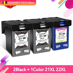 royek refill 21 22 xl ink cartridge 21xl replacement for hp 21 for hp21 ink cartridge 22xl f2180 f2280 3910 3915 d2320 free global shipping