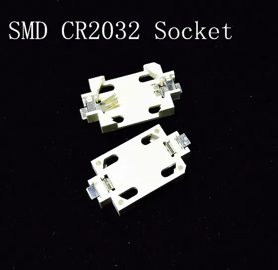 100 шт SMD CR2032 2032 батарея Кнопка сотового монета держатель корпус розетки|case for htc