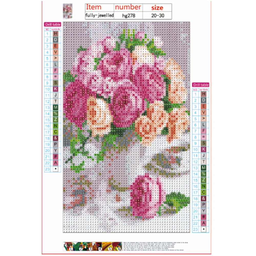 7Pink Diamond Embroidery Floral Picutre Of Rhinestones Painting Home Living Room Decoration Wall Art Cross Stitch 169 | Дом и сад