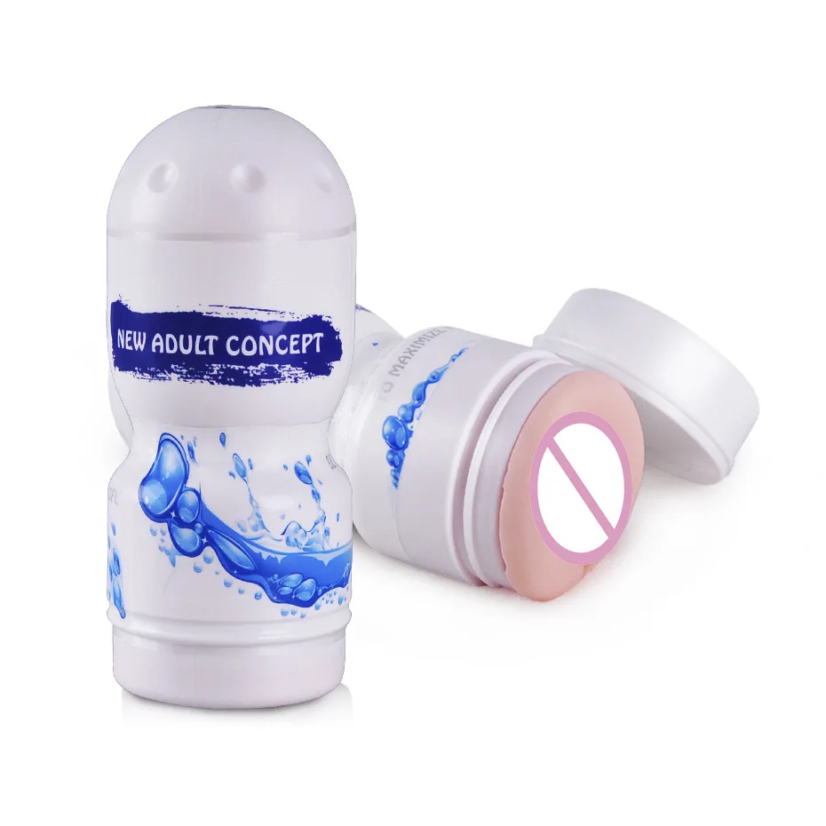 Чашка для мастурбации мягкая силиконовая вагина настоящая киска сексуальная