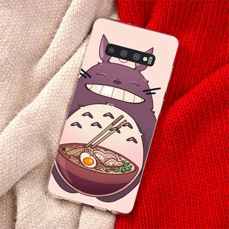

Anime Kaonashi Cute Totoro Phone Case Transparent for Samsung A71 S9 10 20 HUAWEI p30 40 honor 10i 8x xiaomi note 8 Pro 10t 11