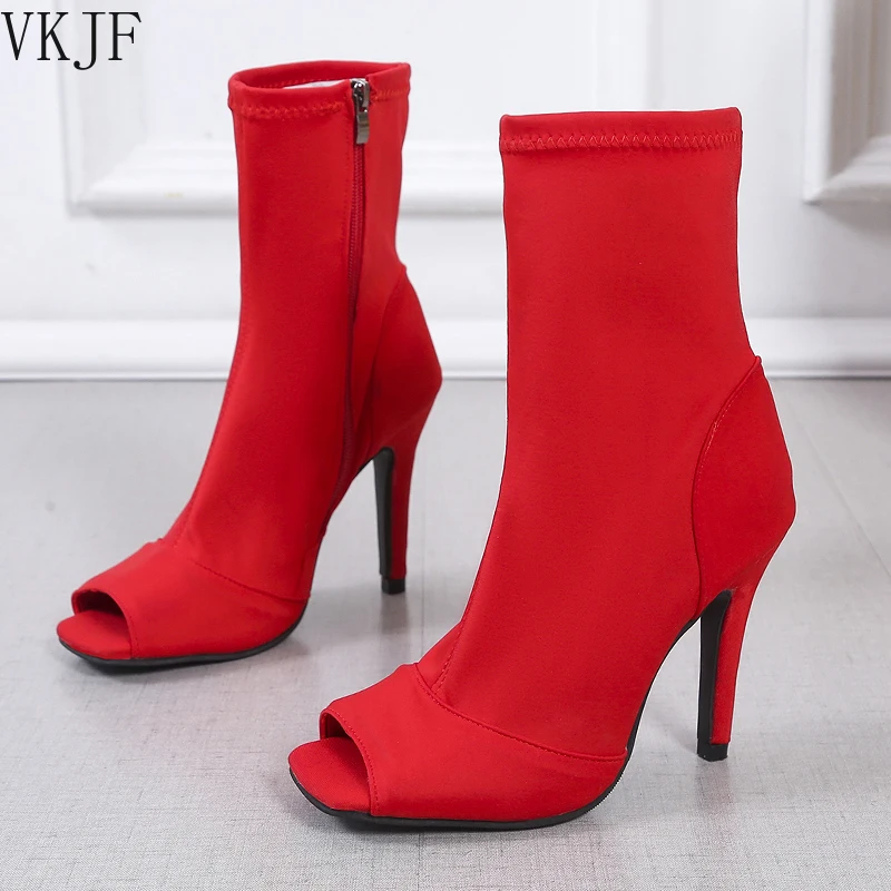 

Women Boots High Heels woman shoes Gladiator Heels Autumn Ladies Shoes Female Fashion Open Toe Boots Party Wedding Woman Shoes