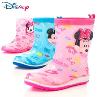 disney children rain boots fashion boys girls baby student rubber shoes water shoes mickey minnie non slip safety