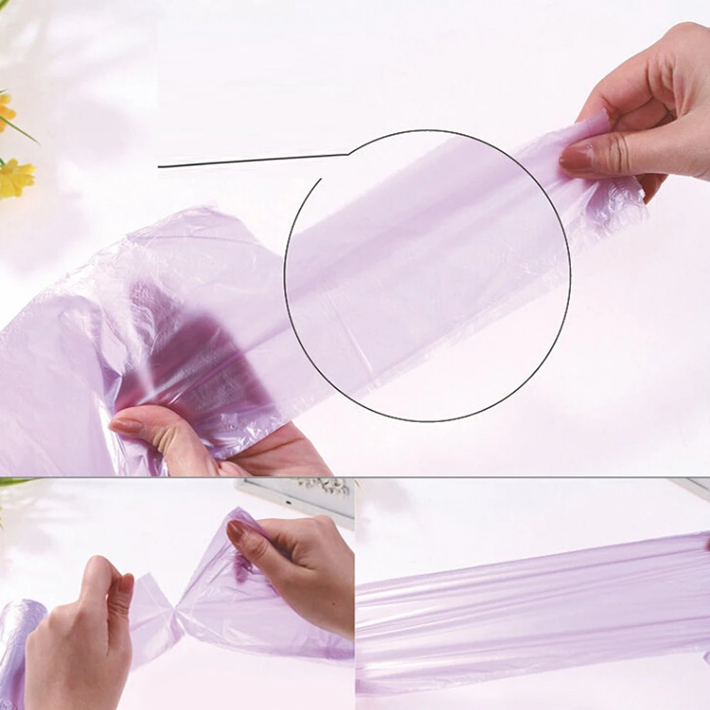 Portable 1Roll/30Pcs Disposable Waste Bin Trash Holder Garbage Thickened Handle Bag Pouch | Дом и сад
