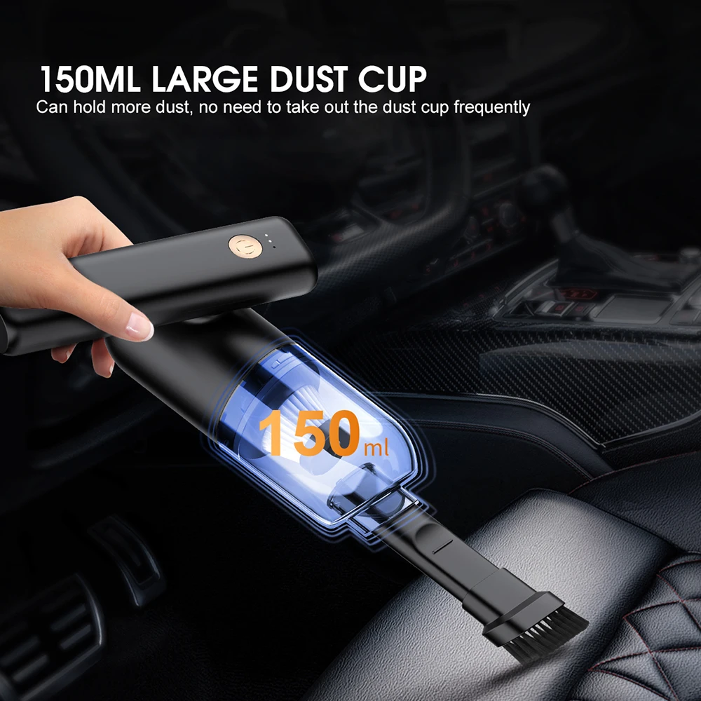 Беспроводной автомобильный пылесос с большим пылесборником 150 мл | Бытовая