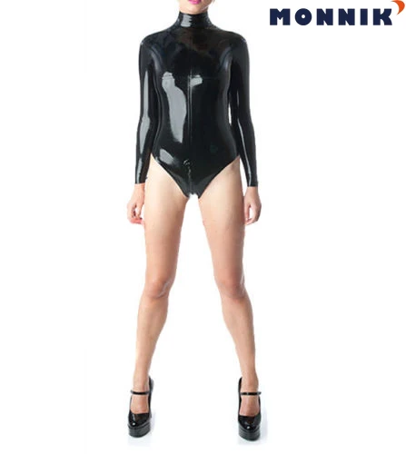 MONNIK latex1342 латексные резиновые трико Gummi Купальник комбинезон с длинными рукавами