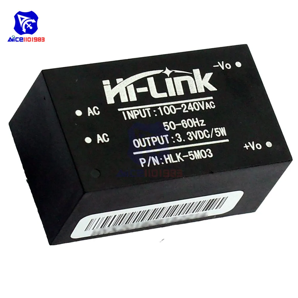 HLK-5M03 Ac-dc 220 В до 5 В/3,3 В/12 в 3 Вт понижающий преобразователь питания Модуль HLK-PM01 HLK-PM03 HLK-PM12 для интеллектуального домашнего хозяйства - Цвет: HLK-5M03