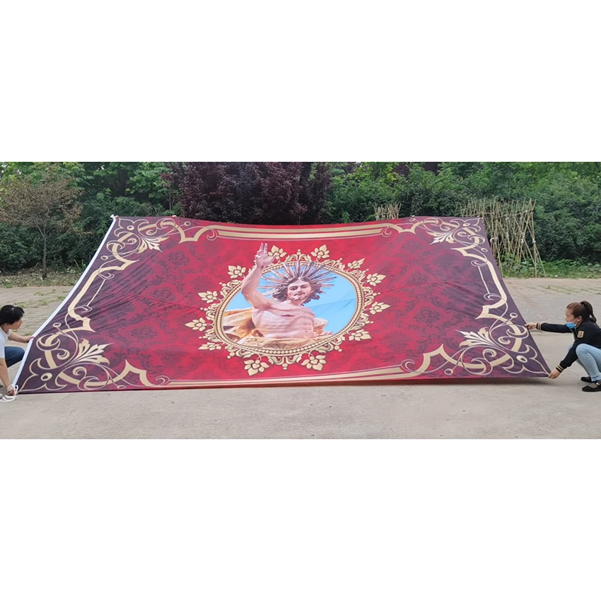 Пользовательский Печатный флаг любая большая компания рекламный логотип спорт