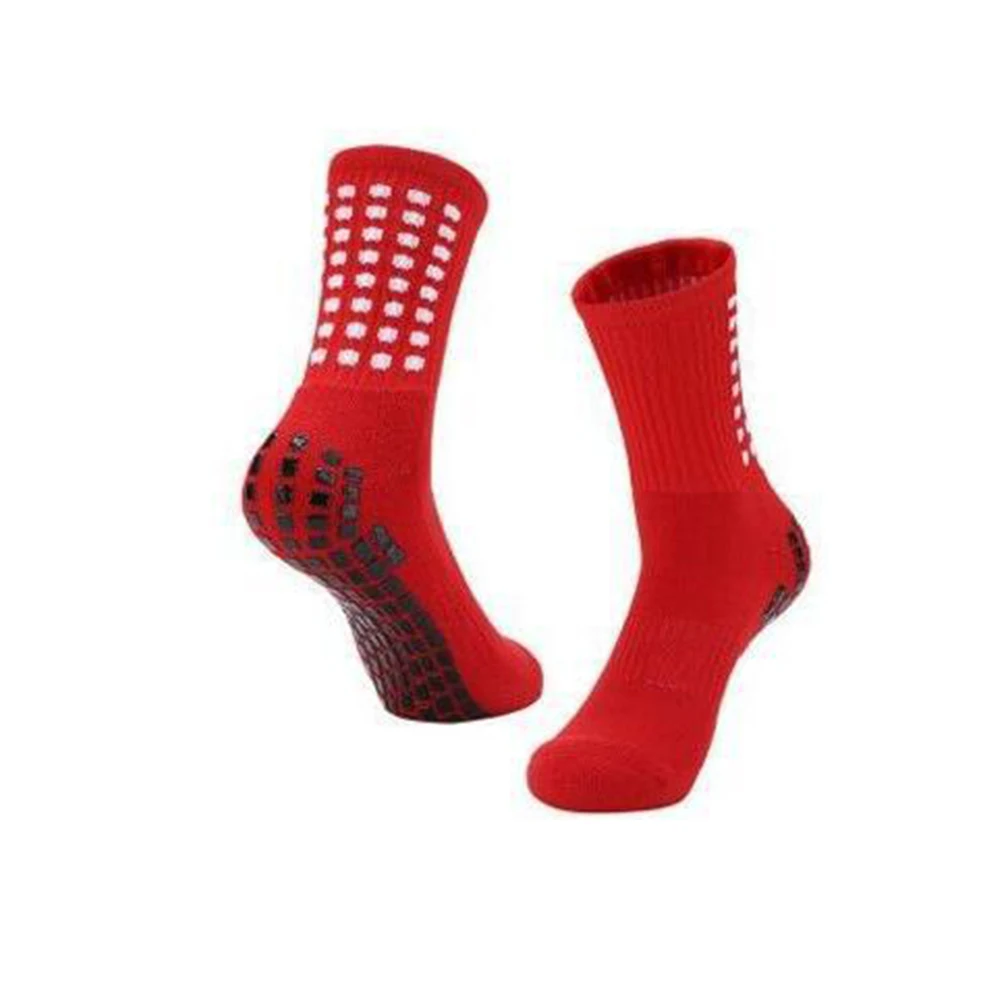 Высококачественная дышащая хлопковая противоскользящая футбольная трубка для