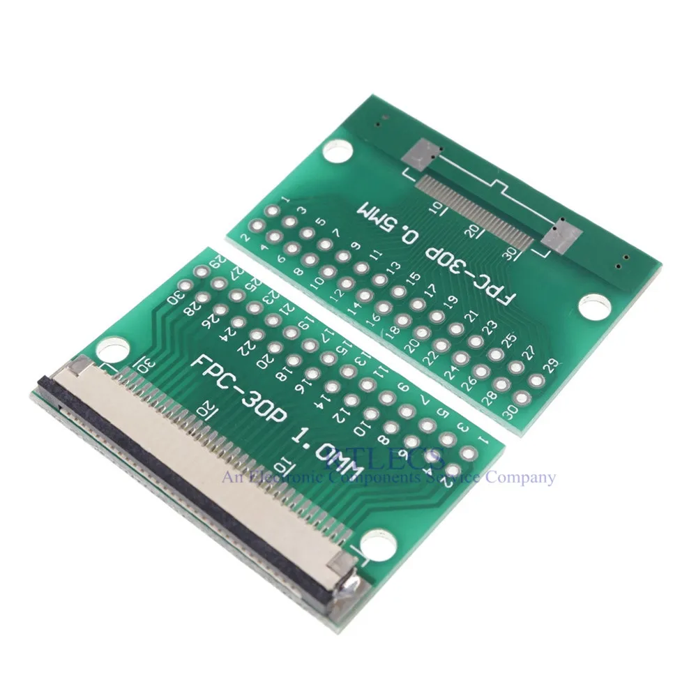 Гибкий плоский кабель FFC/FPC 2 шт. Соединительный адаптер 30 контактов 1 0 мм до 54 x 2x15