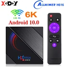 Беспроводная Bluetooth Смарт ТВ-приставка H96MAX H616 2,4G  5G Wifi Android 10 6K 4K 3D Youtube Media Player телеприставка