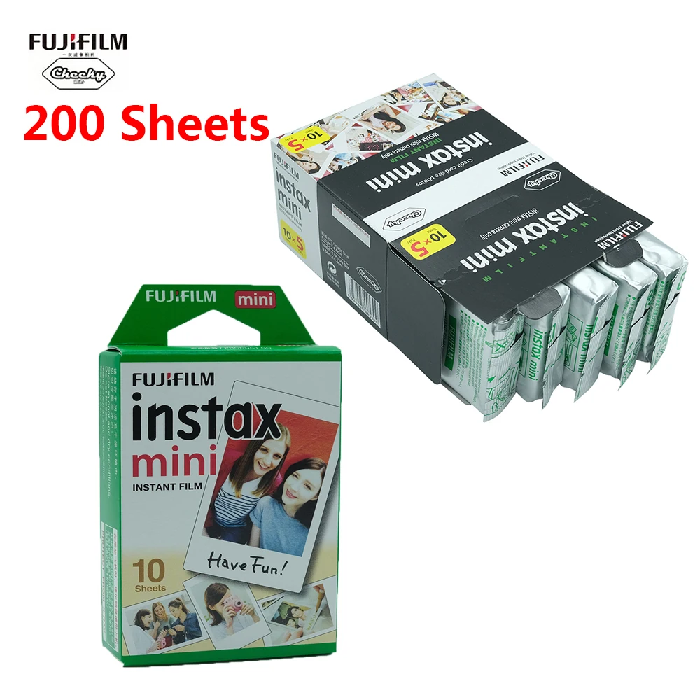 Новинка пленка Fujifilm Instax Mini 10-200 листов для камеры FUJI Instant Photo Camera 11 9 8 7s 70 90 быстрая