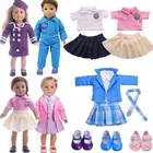 Кукольная одежда в школьном стиле Профессиональный костюм для 18 дюймов американская кукла для девочек и 43 см для ухода за ребенком для мам, носки для новорожденных детские вещи, наше поколение, подарки