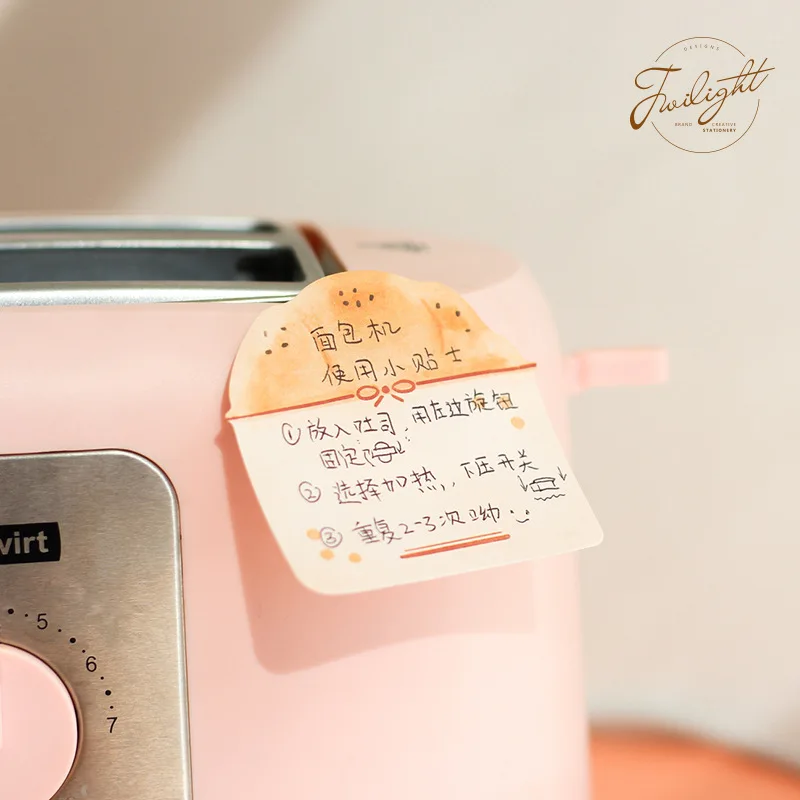 Креативный милый липкий блокнот для заметок девочек вкусное сообщение Kawaii