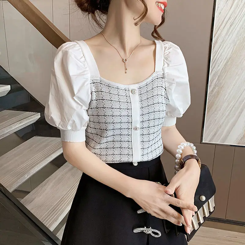 

2021 summer women's knitwear women's light ripe style short sleeve bottom coat thin women's short sleeve cardigan women's wear