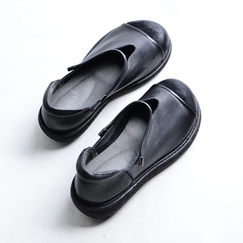 Туфли Careaymade из натуральной кожи литература и искусство удобные туфли на толстой