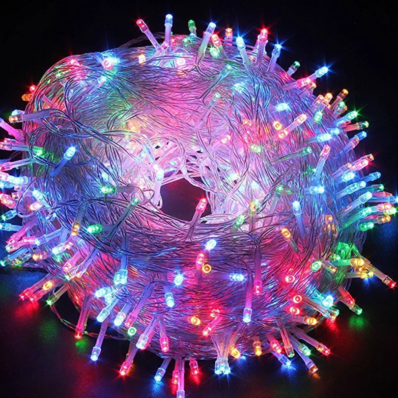 10pcs 10M 100 leds String Lights Christmas Outdoor LED Fairy Lights LED Garland Wedding Party New Year Holiday Xmas Tree Light