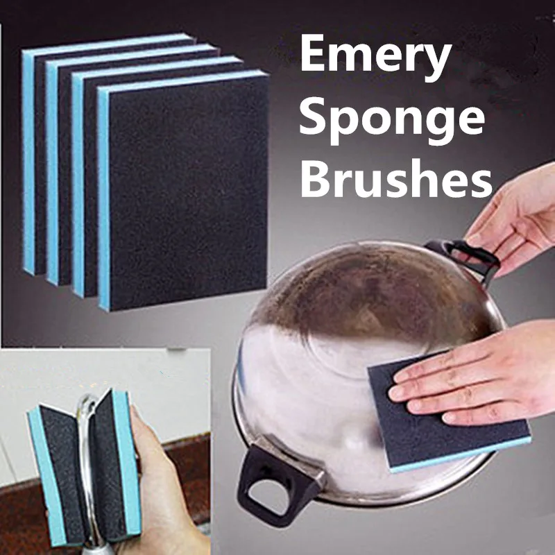 4 шт. Наждачная губка щетки для протирания нанометр дезактивация чистящие горшок
