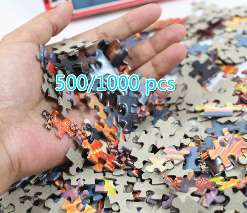 Пазл для взрослых и детей 500/1000 шт. Обучающие игрушки красивый пейзаж милые