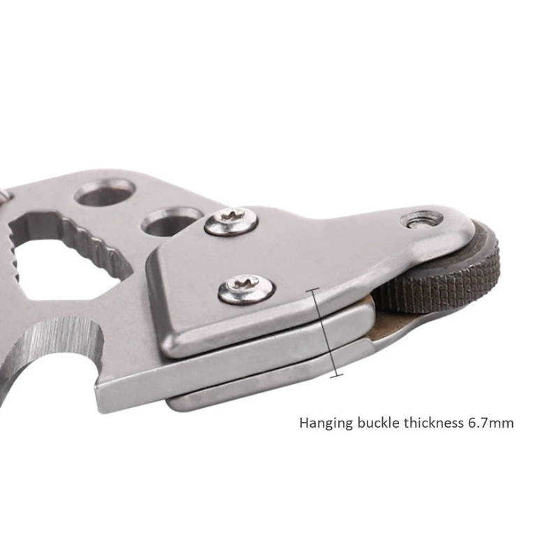 

Multifunctional Carabiner Key Organizer Multi Tool Utility Gadget Pocket Holder Clip Camp Travel Kit