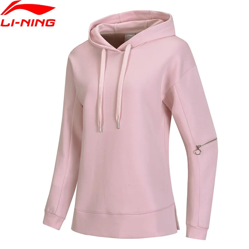 (Код обрыва) Li Ning женские трендовые толстовки 66% хлопок 34% полиэфирная молния