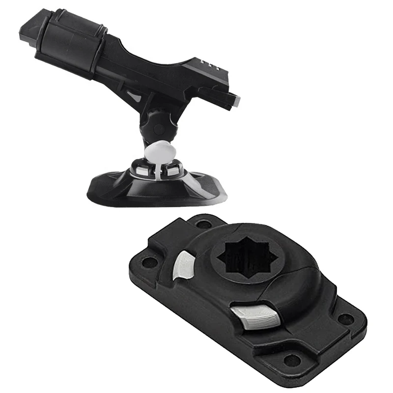 

Фиксированный держатель для удочки, вращающийся на 360 градусов, с аксессуарами для байдарки, подставка для навигации, основание для воды, ях...