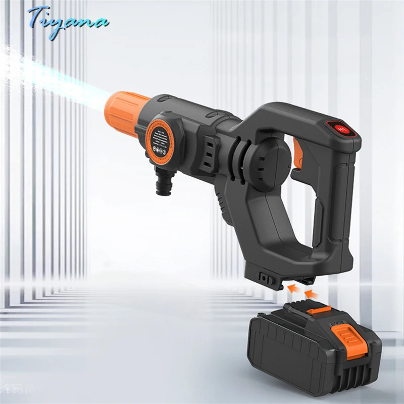

Wireless Car Wash Gun Charging Car Portable 4000mAh Lithium Battery Household High Pressure Washer Wash Water Gun Sprinkler 6