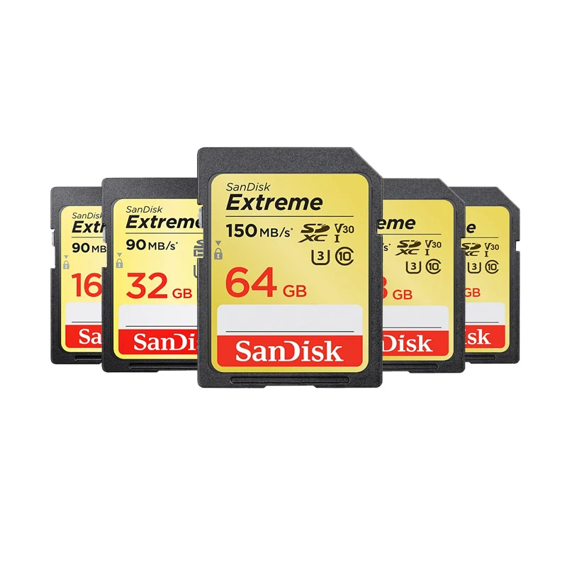 SanDisk Extreme Pro Memory Card 32GB 64GB 128GB U3 SD Card 256GB 16GB Flash Card SD Memory SDXC  SD Card for camera