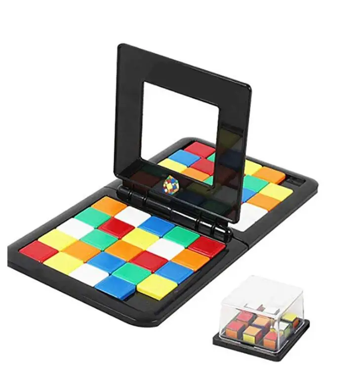 

Кубик-пазл 3D, гоночная детская головоломка, обучающая игрушка для детей и взрослых, магические кубики с двойной скоростью для родителей и де...