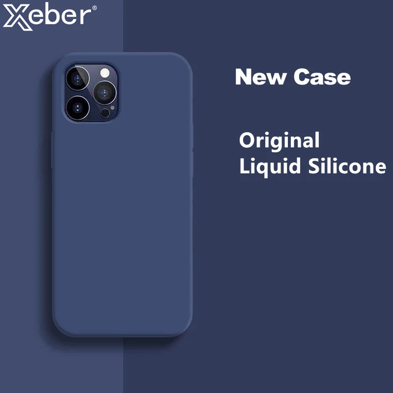 Оригинальный мягкий чехол из жидкого силикона для телефона iPhone 11 12 Pro Max X XS XR 6S 7 8 6