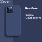 Оригинальный мягкий чехол из жидкого силикона для телефона iPhone 11 12 Pro Max X XS XR 6S 7 8 6 Plus 5 SE 2, тонкий противоударный чехол-накладка карамельных цветов