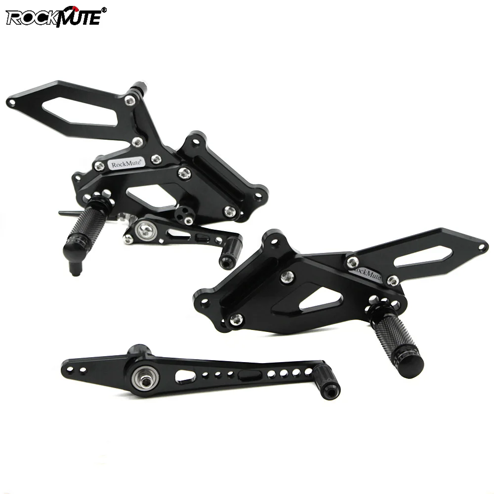 

CNC Aluminum Motorcycle Adjustable Rearset Rear Set Foot Pegs Pedal Footrest For BMW S1000RR HP4 2015 2016 2017