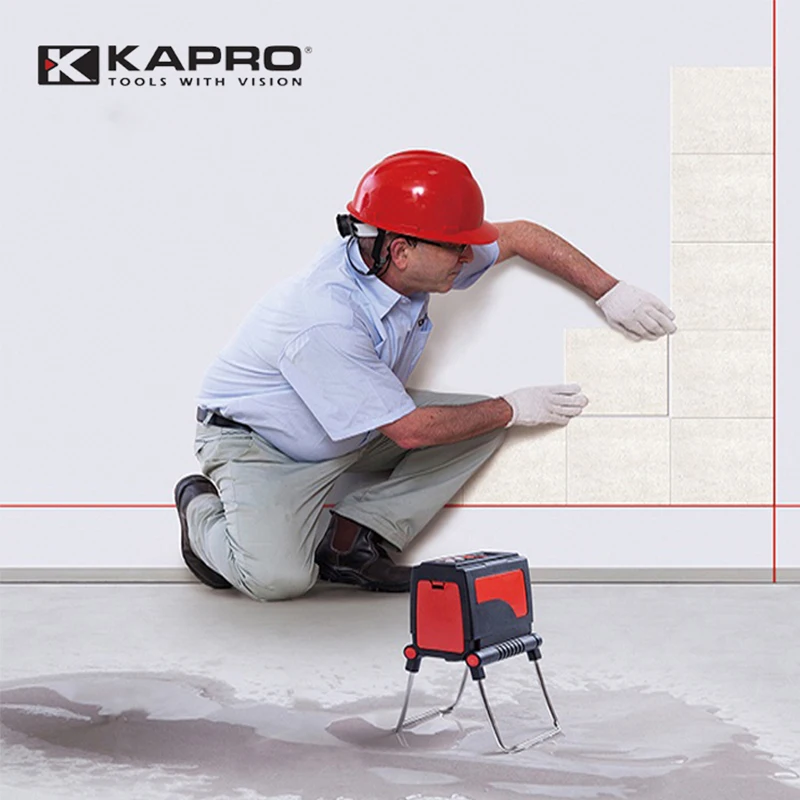 Лазерный уровень KAPRO 2 линии Красный/светильник свет точность 0 мм/м