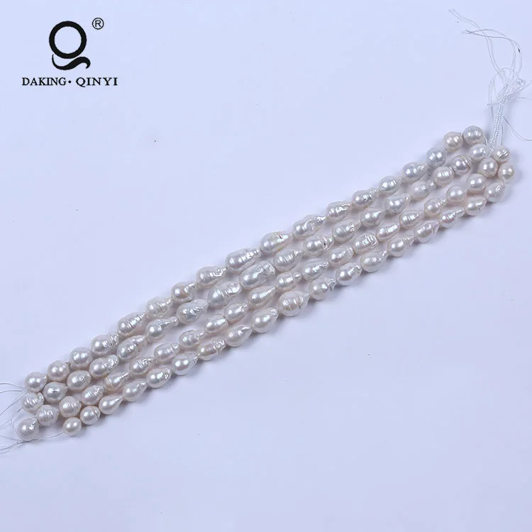 

Wholesale 14-19mm White Big Baroque Pearl Strand For Mother's Day Gift