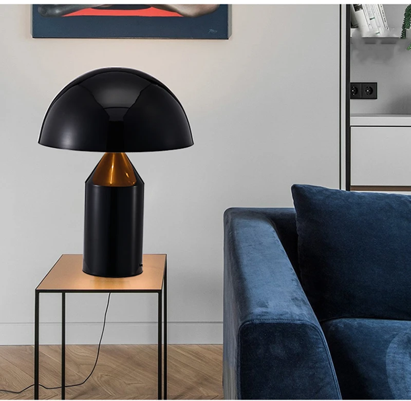 

Настольная лампа в стиле постмодерн, креативный светильник в виде грибов для спальни, кабинета, комнатная лампа для чтения в скандинавском ...