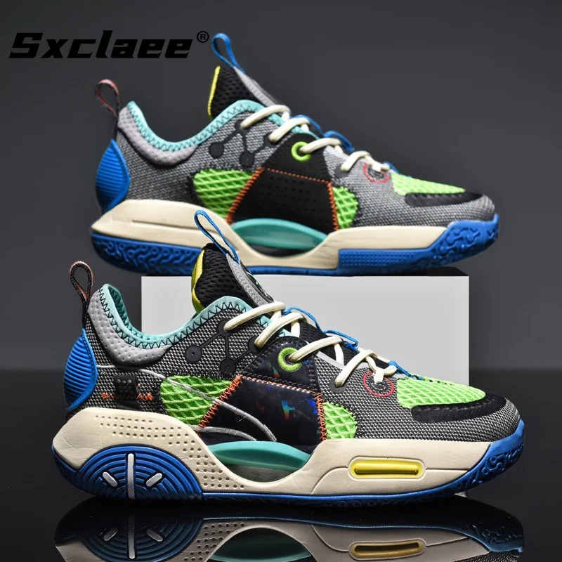 Sxclaee Casual Sports Men's Shoes Fashion Trend All-match Sneakers Anti-slip Cushioning Plus Elasticity Smart Running Simplicity