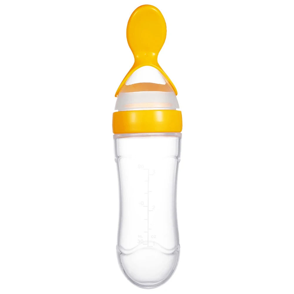 90 мл бутылочка для кормления ребенка силиконовая выдавливаемая бутылочка для кормления с ложкой еда рис мюсли подача для молочной формулы рисовая паста осторожно