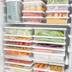 Контейнер для хранения пищевых продуктов, пластиковый органайзер контейнер в холодильник, прочный