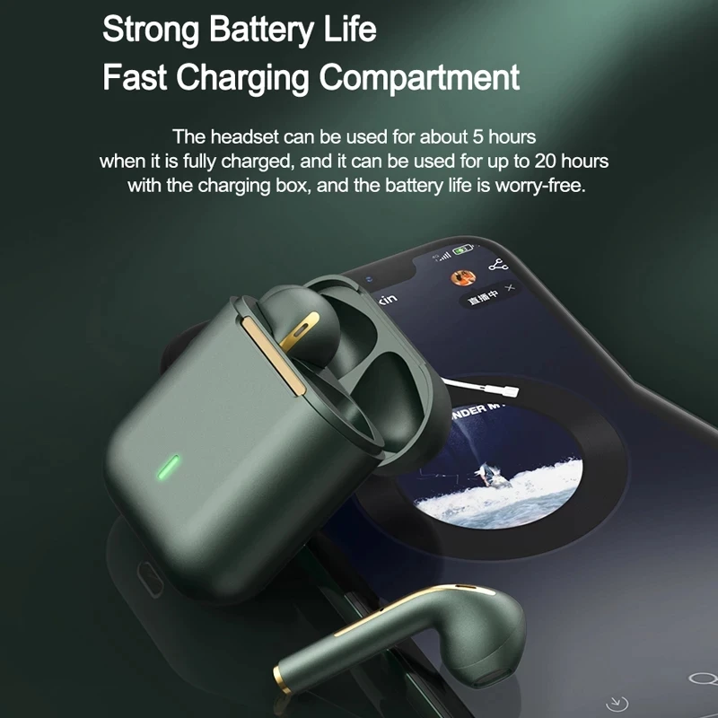 LYKRY J18 наушники вкладыши TWS Bluetooth стерео Беспроводная гарнитура в ухо громкой